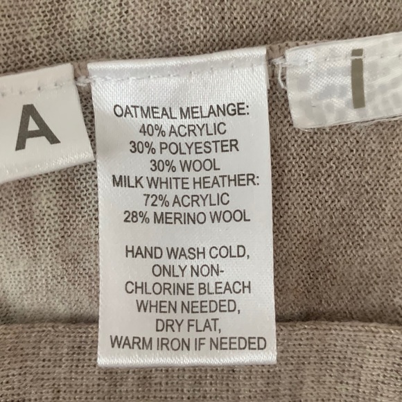 LOFT Neutral Deep V-Neck Stripe Light Cardigan - Picture 8 of 8